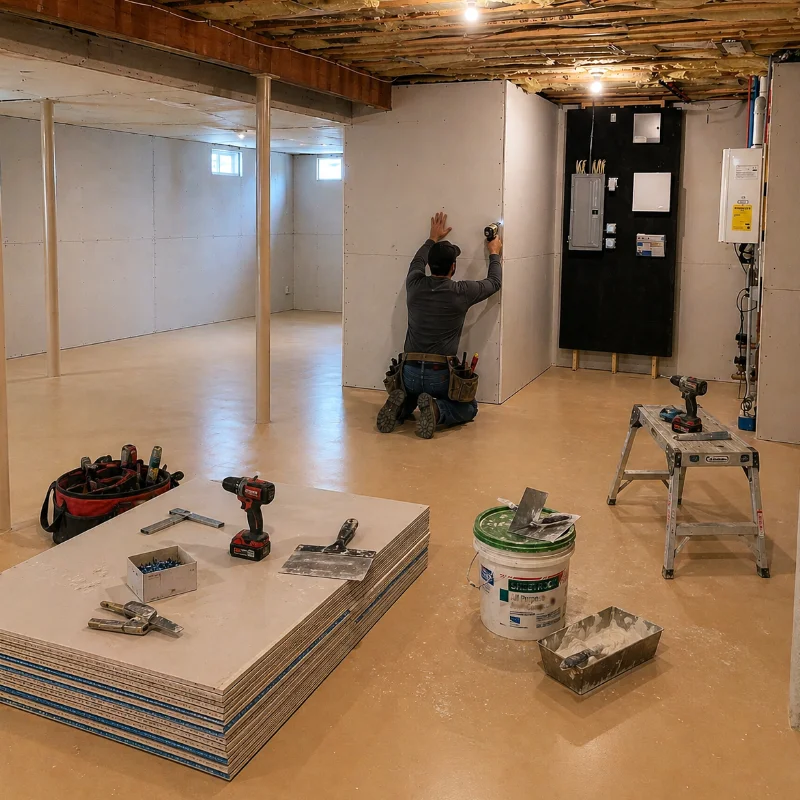 Interior Sheetrock Installation - Encalada Painting & Home Improvement Interior Sheetrock Installation service in Massachusetts - Encalada Painting